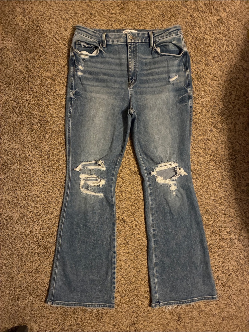 Flying Monkey high rise flare jeans -size 34